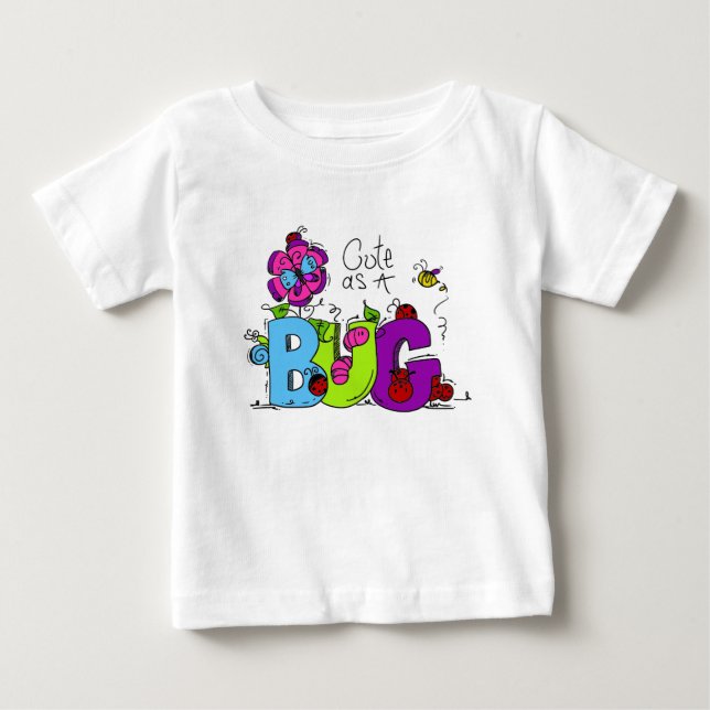Cute as a Bug Baby T-Shirt (Front)