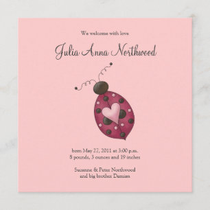 Cute as a Bug · Cerise Ladybug Announcement