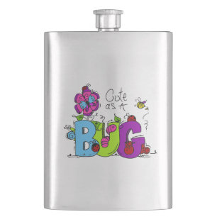 Cute as a Bug Hip Flask