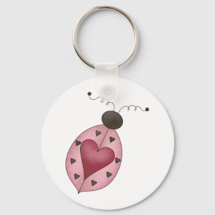 Cute as a Bug · Pink Ladybug Keychain