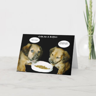 Cute As A Button Birthday Card