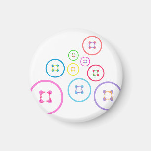 Cute as a Button Magnet