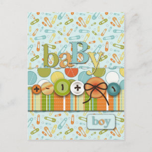 Cute as a Button Postcard