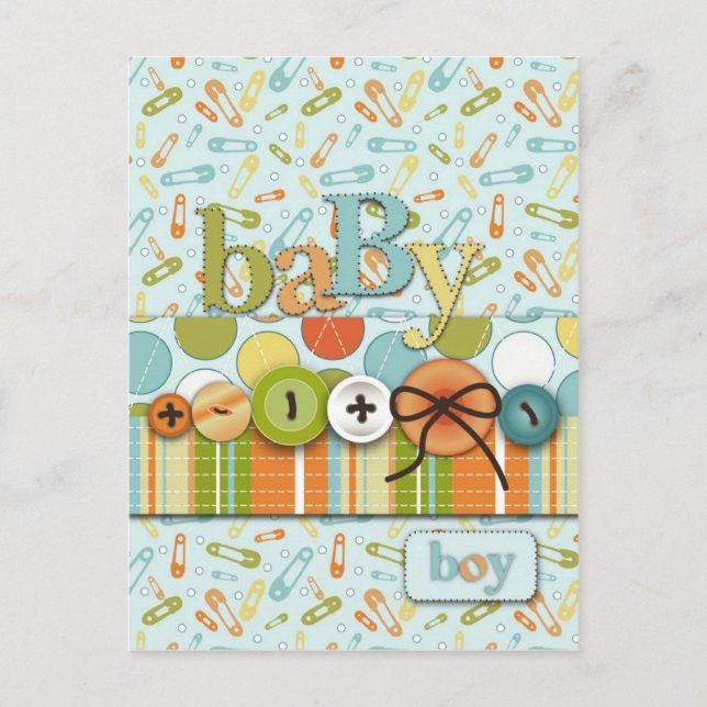 Cute as a Button Postcard (Front)