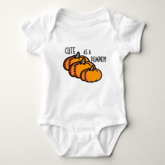 CUTE AS A PUMPKIN baby onzie! Halloween or fall!! Bodysuit