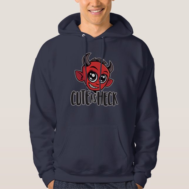Cute as Heck Devil Hoodie (Front)