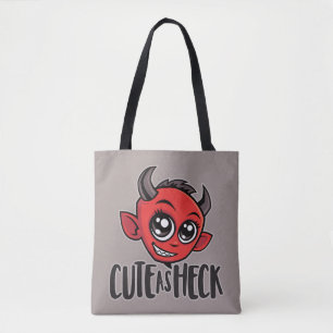 Cute as Heck Devil Tote Bag