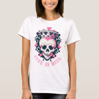 Cute as Hell skull with crown