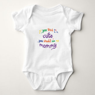 Cute as Mommy Baby Bodysuit