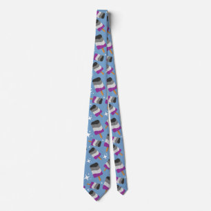 Cute Asexual Ice Pops Tie
