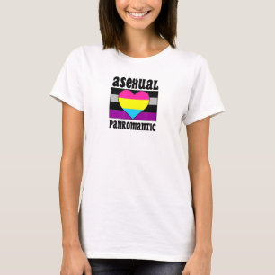 Cute Asexual Panromantic Pride Flag Cute Ace Aesth T-Shirt