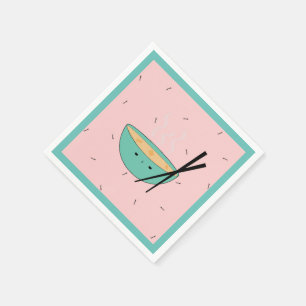 Cute asian ramen soup paper napkins