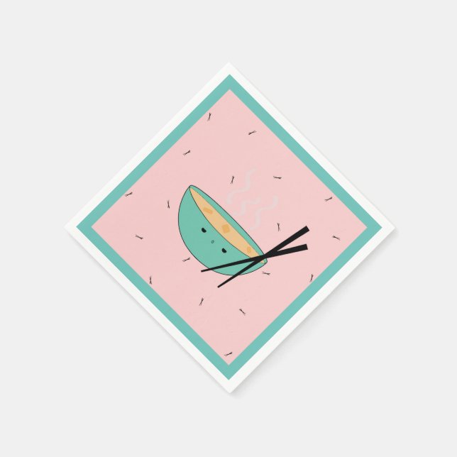 Cute asiatique ramen soupe serviettes en papier (Coin)