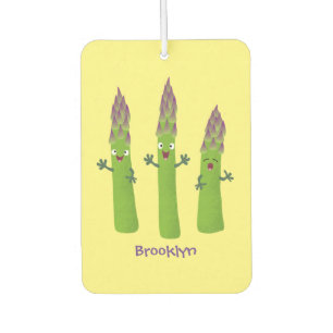 Cute asparagus singing vegetable trio cartoon air freshener