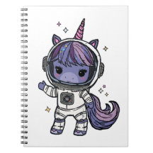 Cute Astro Unicorn Notebook