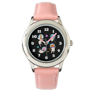 Cute Astronaut Animals Floating in Space Watch