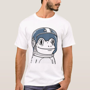 Cute Astronaut Frog Space Adventure T-Shirt
