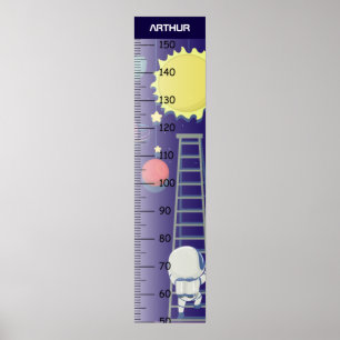 Cute Astronaut Growth Chart