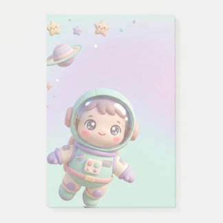 Cute Astronaut Kawaii Space Post-it Notes
