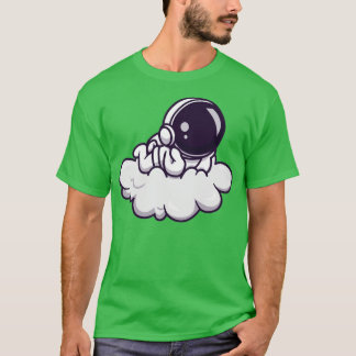 Cute Astronaut Lay On Cloud T-Shirt