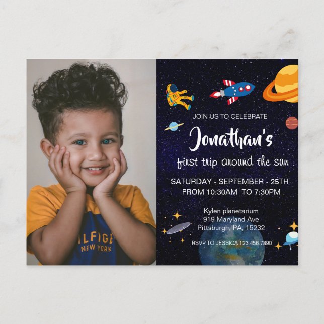 Cute Astronaut  Postcard (Front)