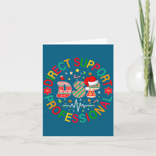 Cute At Dsp Christmas Group Work Nurse Card