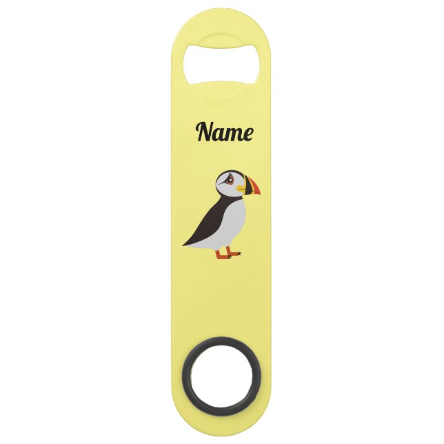 Cute Atlantic puffin design Thunder_Cove Bar Key (Front)
