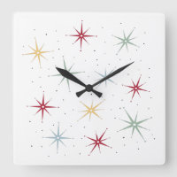Cute Atomic Starburst Mid Century Pattern