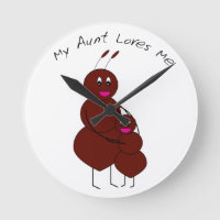 Cute Aunt and Child Ant Funny Cartoon