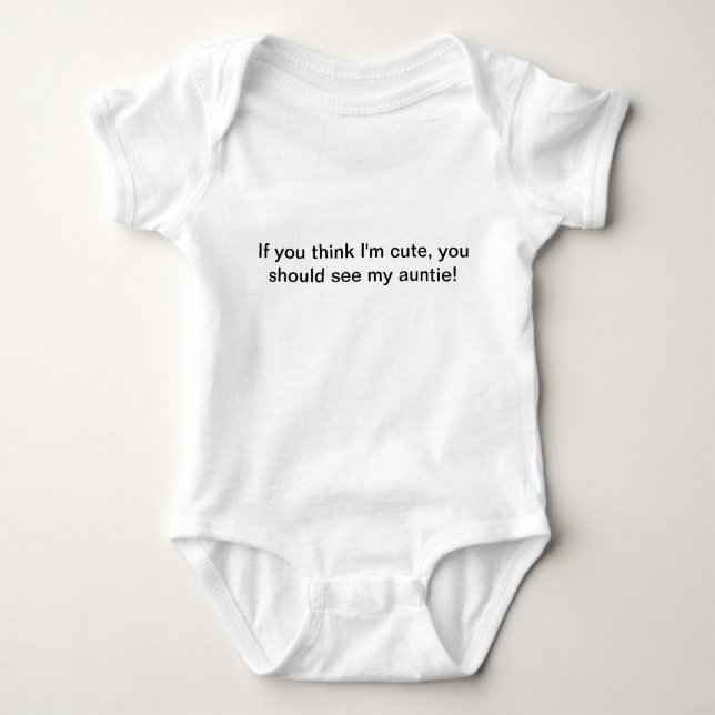 cute aunt baby bodysuit (Front)