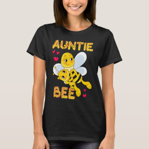 Cute Auntie Bee Mother's Day Beekeeper Matching Fa T-Shirt