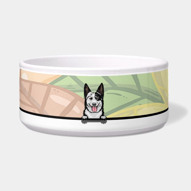 Cute Aussie Cattle dog, food or drink (Front)