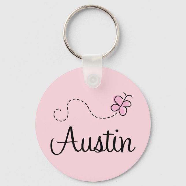 Cute Austin Texas T-shirt Keychain (Front)