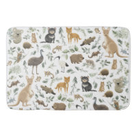 Cute Australian Animals Greenery Leaves Kids