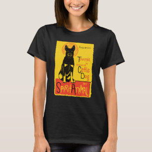 Cute Australian Cattle Dog Art Blue Heeler T-Shirt