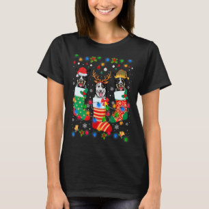 Cute Australian Cattle Dog Puppy Christmas Socks X T-Shirt