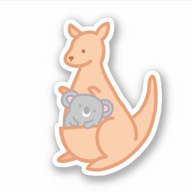 Cute Australian Kangaroo Koala (Front)