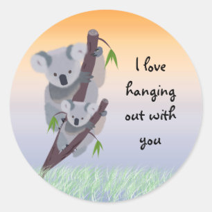Cute Australian Koala Bear Sticker