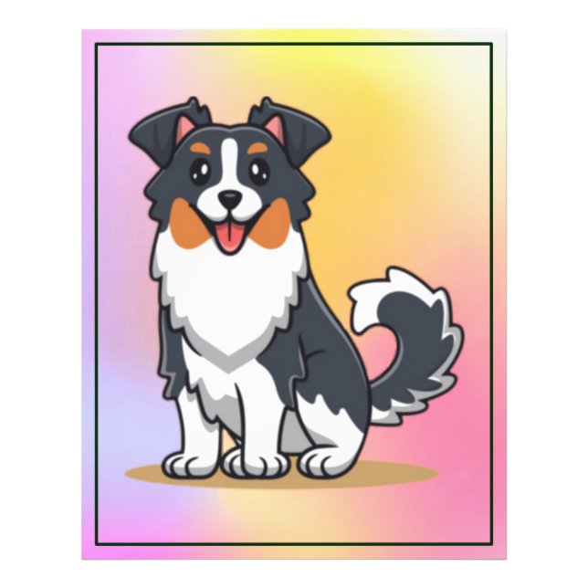 Cute Australian Shepherd-23144 Photo Print (Front)