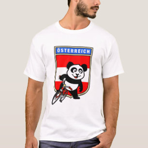 Cute Austria Cycling Panda T-Shirt