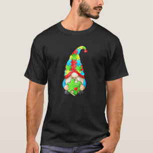 Cute Autism Awareness Gnomie Puzzle Piece For Auti T-Shirt