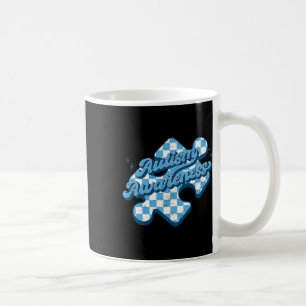 Cute Autism Awareness Puzzle Autism Mom Dad Girl B Coffee Mug