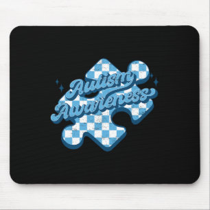 Cute Autism Awareness Puzzle Autism Mom Dad Girl B Mouse Pad