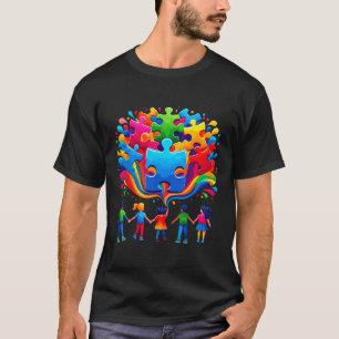 Cute Autism Awareness Puzzle T-Shirt