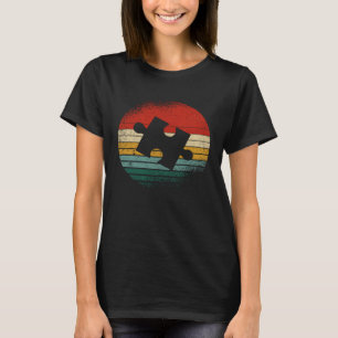 Cute Autism Awareness Retro Teacher Mom Dad 70s 80 T-Shirt