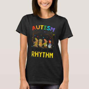 Cute Autism Awareness We Rock Our Own Rhythm Anima T-Shirt