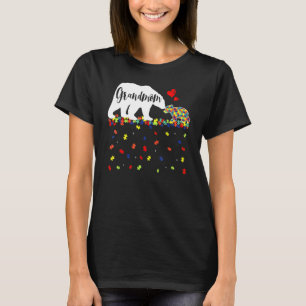 Cute Autism Grandmom Bear Autism Awareness Family T-Shirt