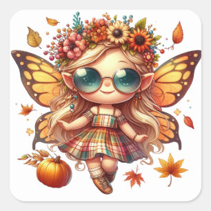 Cute Autumn Fairy Stickers