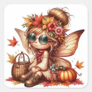 Cute Autumn Fairy Stickers