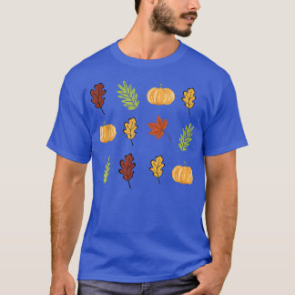 Cute Autumn Leaf Autumn Lover Fall Pumpkin Hallowe T-Shirt